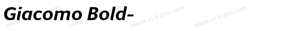 Giacomo Bold字体转换